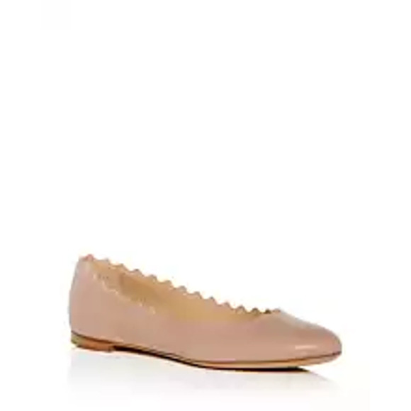 Chloé 'Lauren' Pink Leather Ballet Flats Size 8 - Picture 1 of 9
